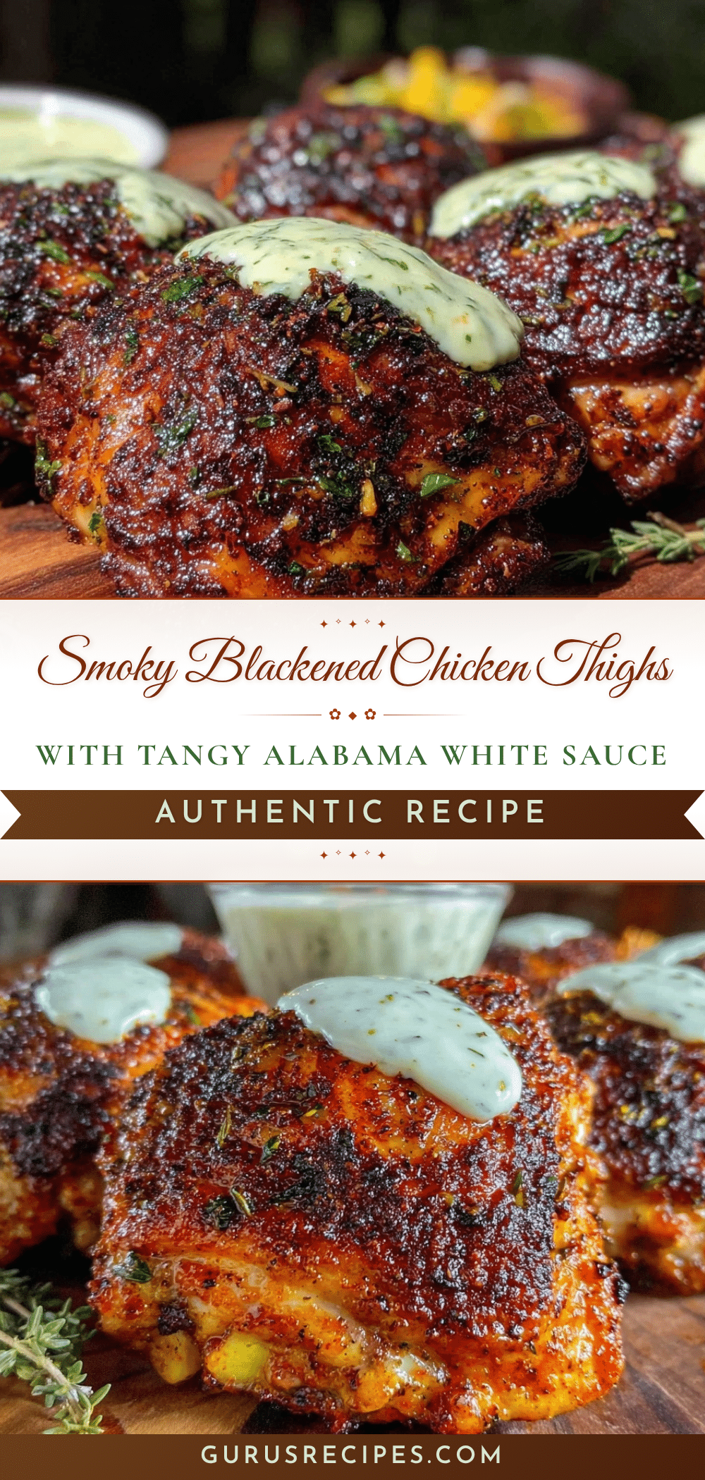 smoky blackened chicken thighs recipe
