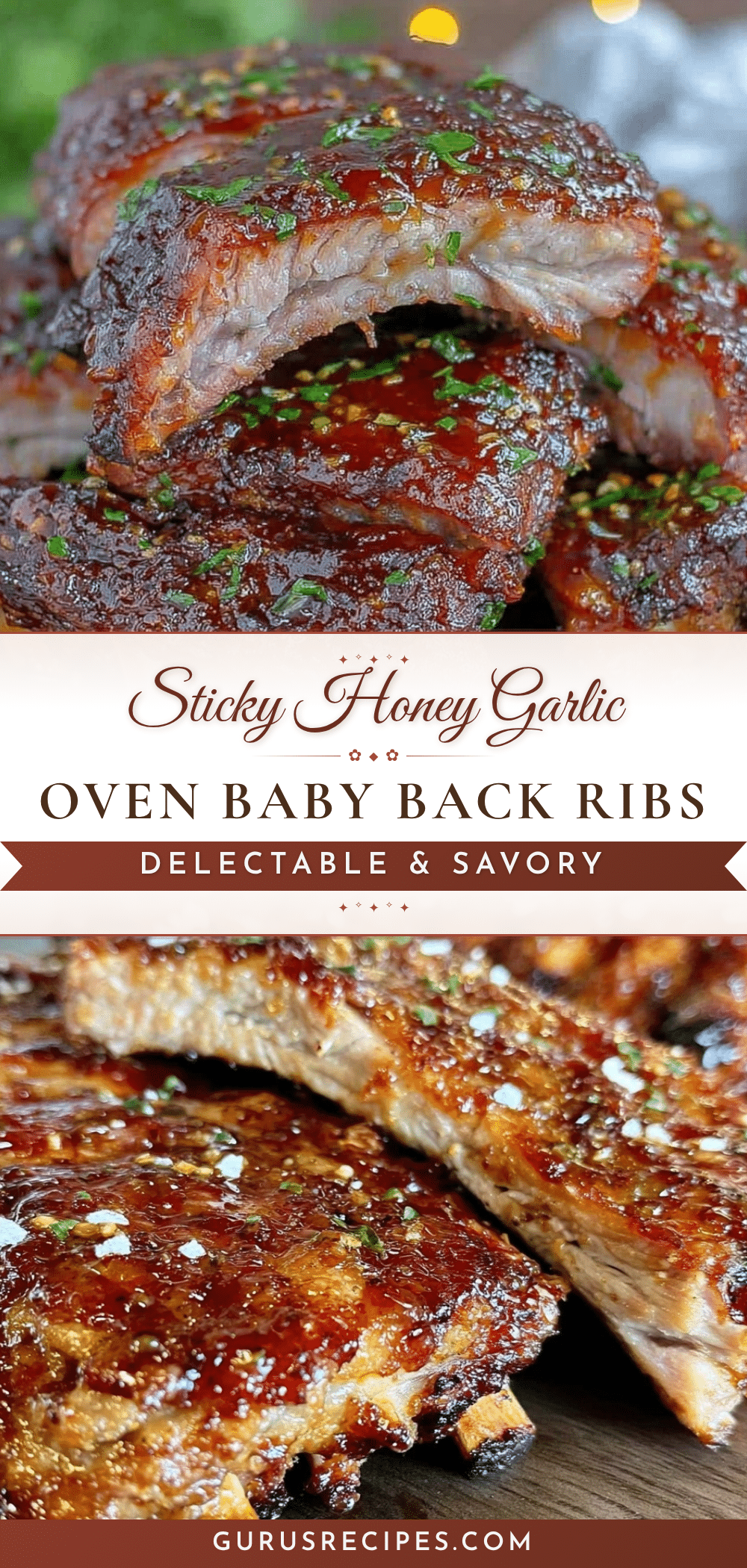 sticky honey garlic baby back ribs recipe