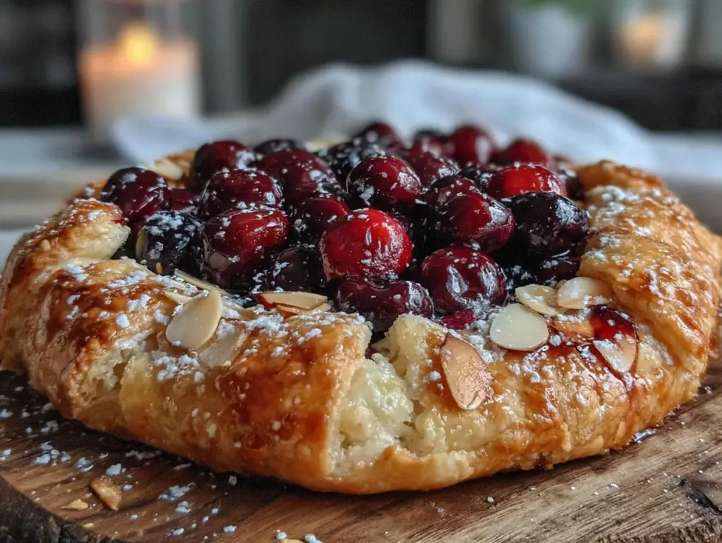 tart cherry galette - featured image