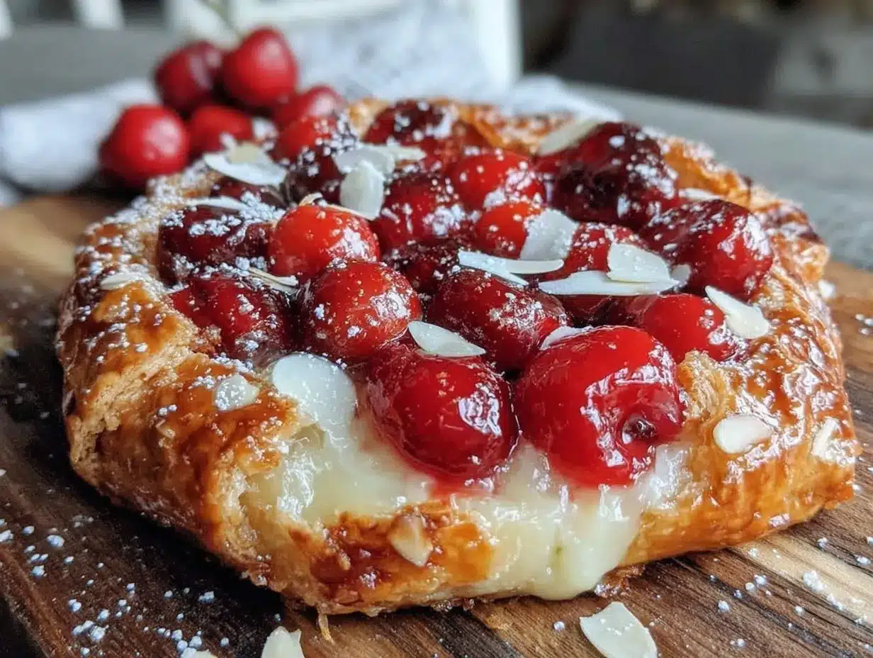 tart cherry galette preparation steps