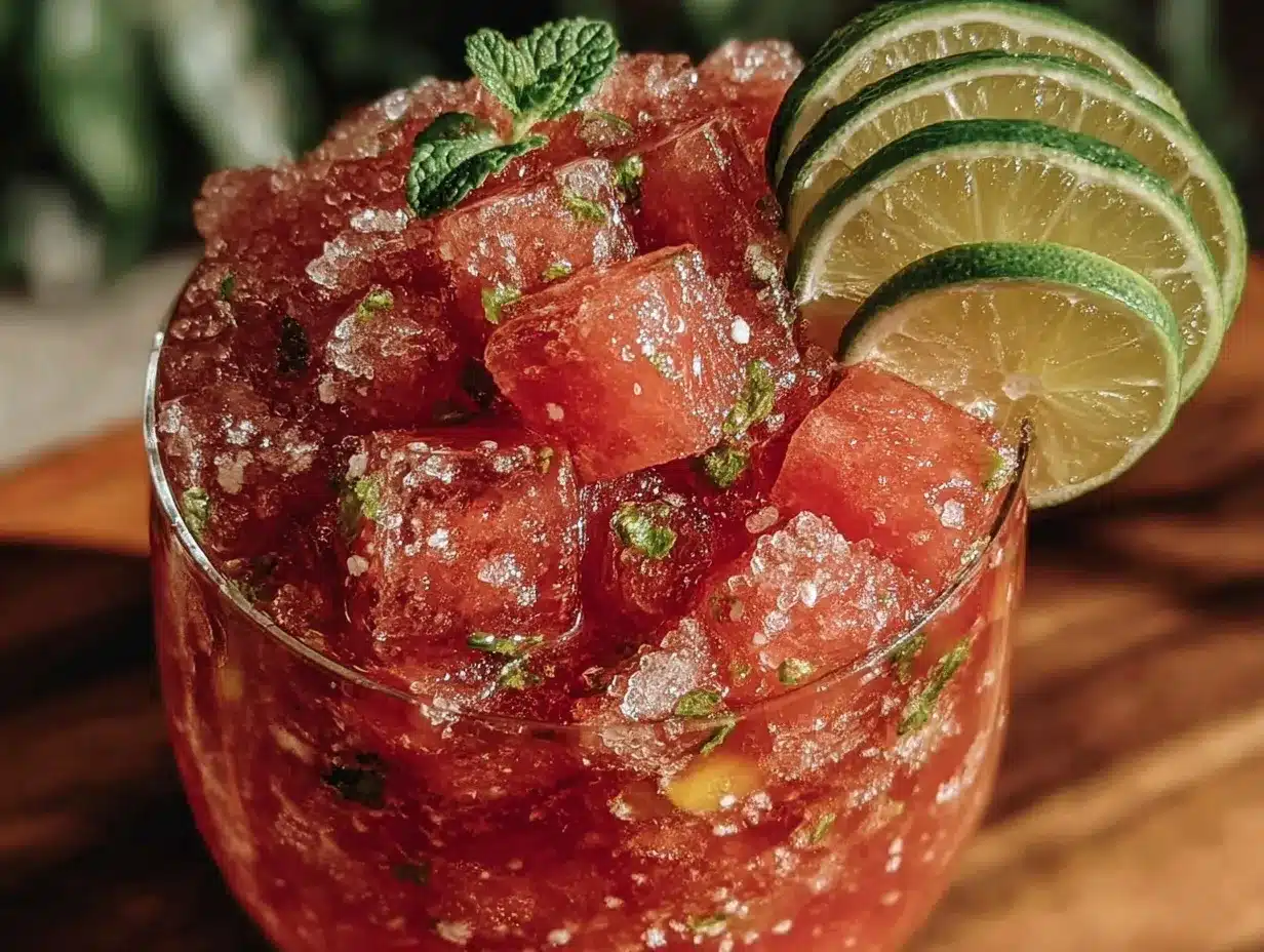 watermelon coconut slushie preparation steps