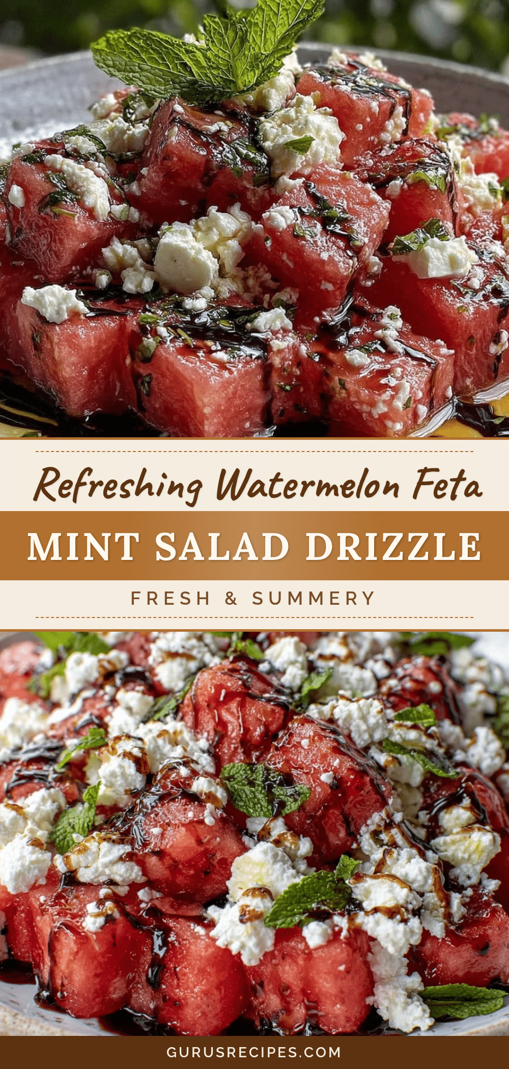 watermelon feta mint salad recipe