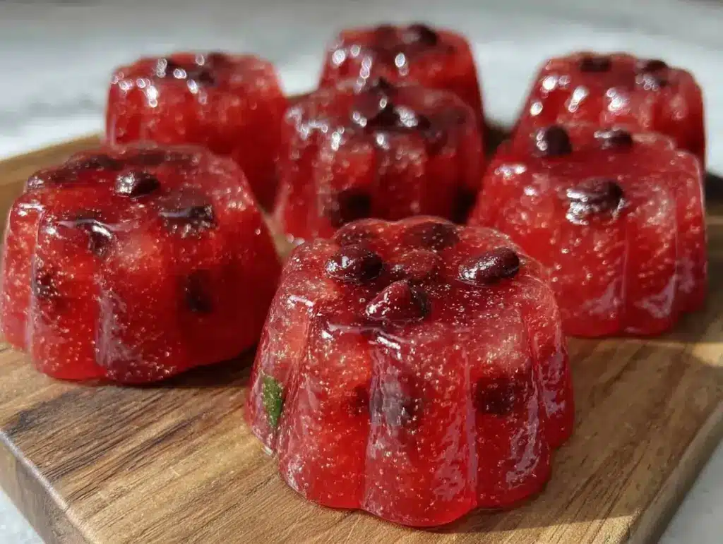 watermelon slice jello cups - featured image