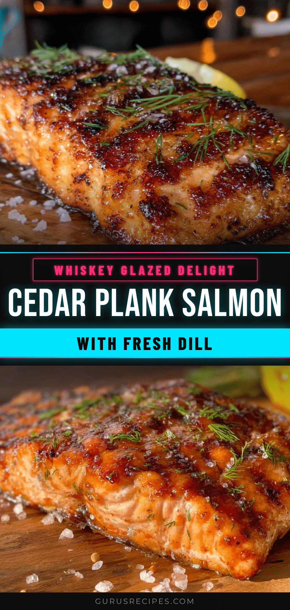 whiskey glazed cedar plank salmon recipe