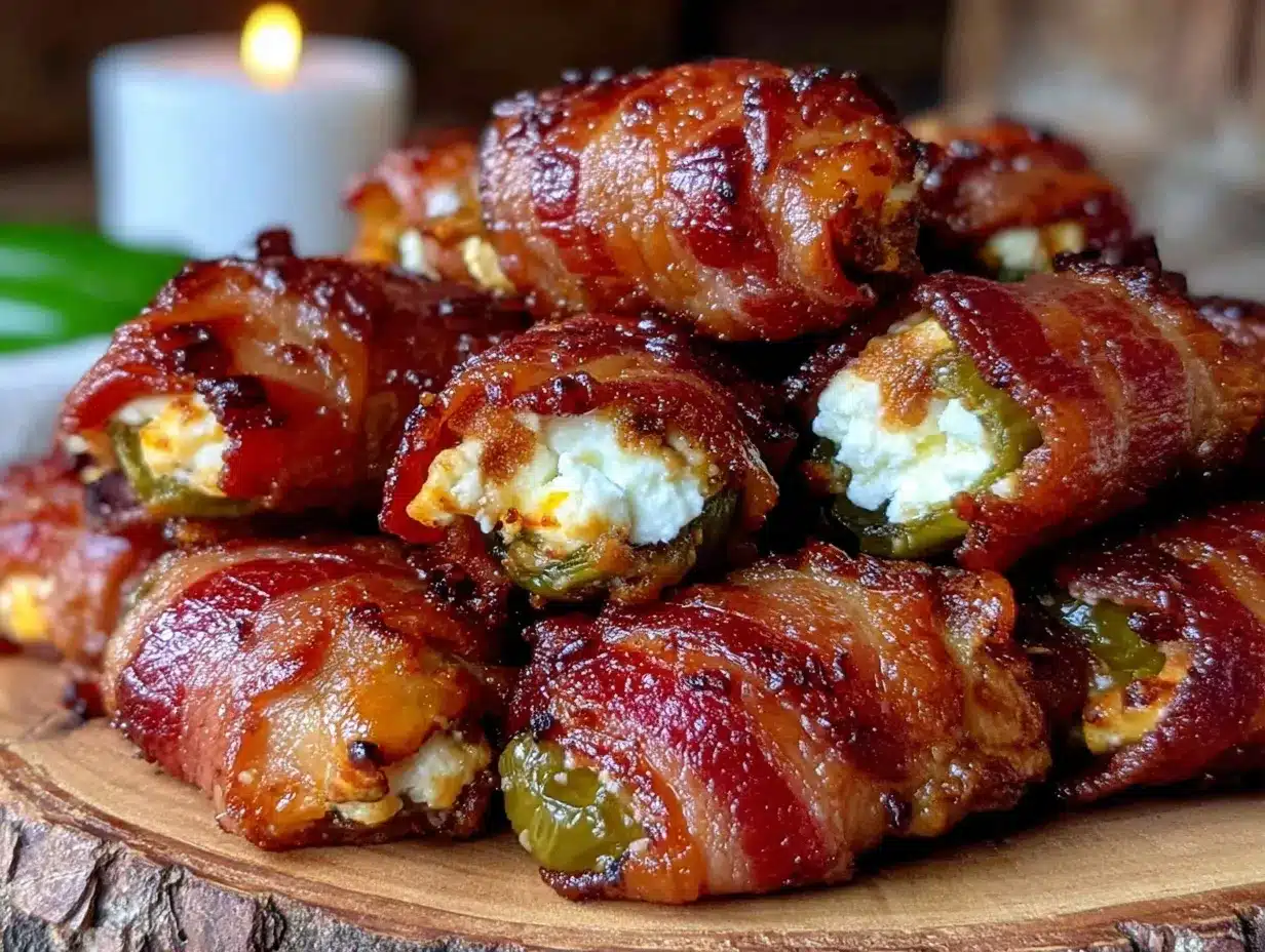 bacon-wrapped jalapeño cream cheese poppers preparation steps