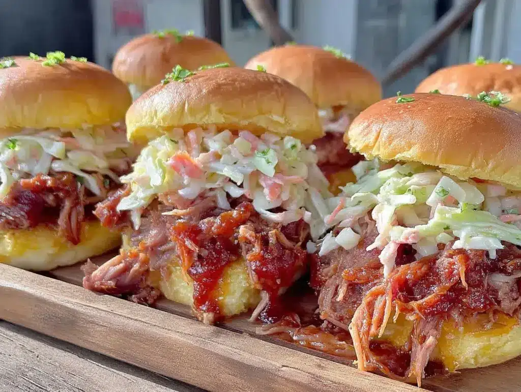 bbq pulled pork sliders - featured image