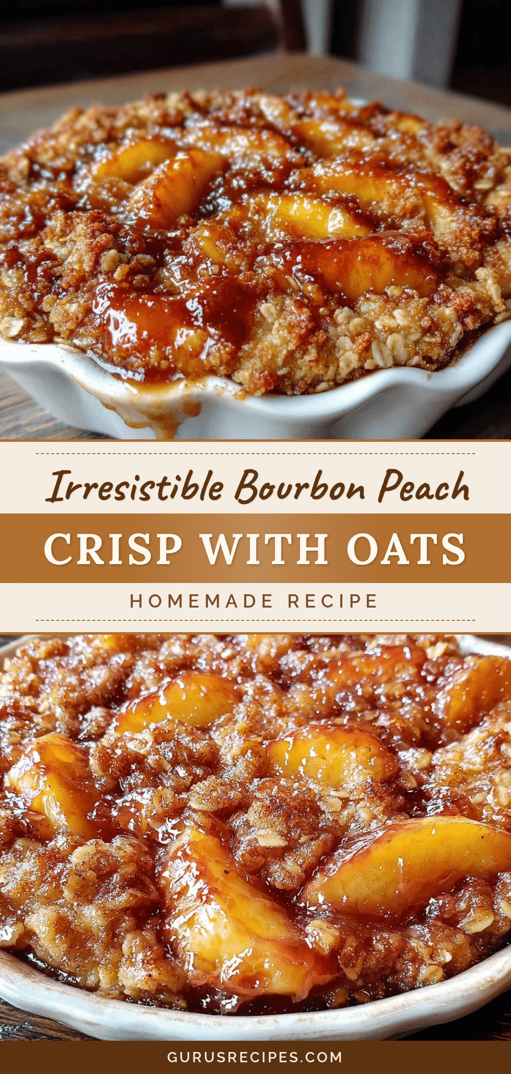 bourbon peach crisp recipe
