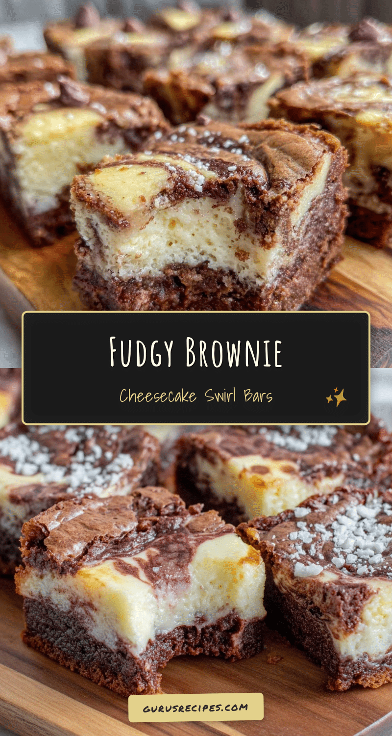 brownie cheesecake swirl bars recipe