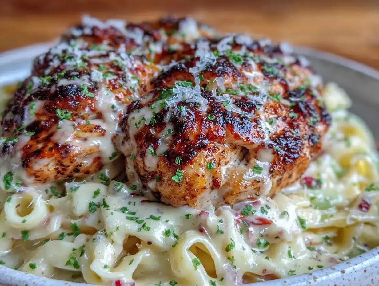 Cajun Chicken Alfredo preparation steps