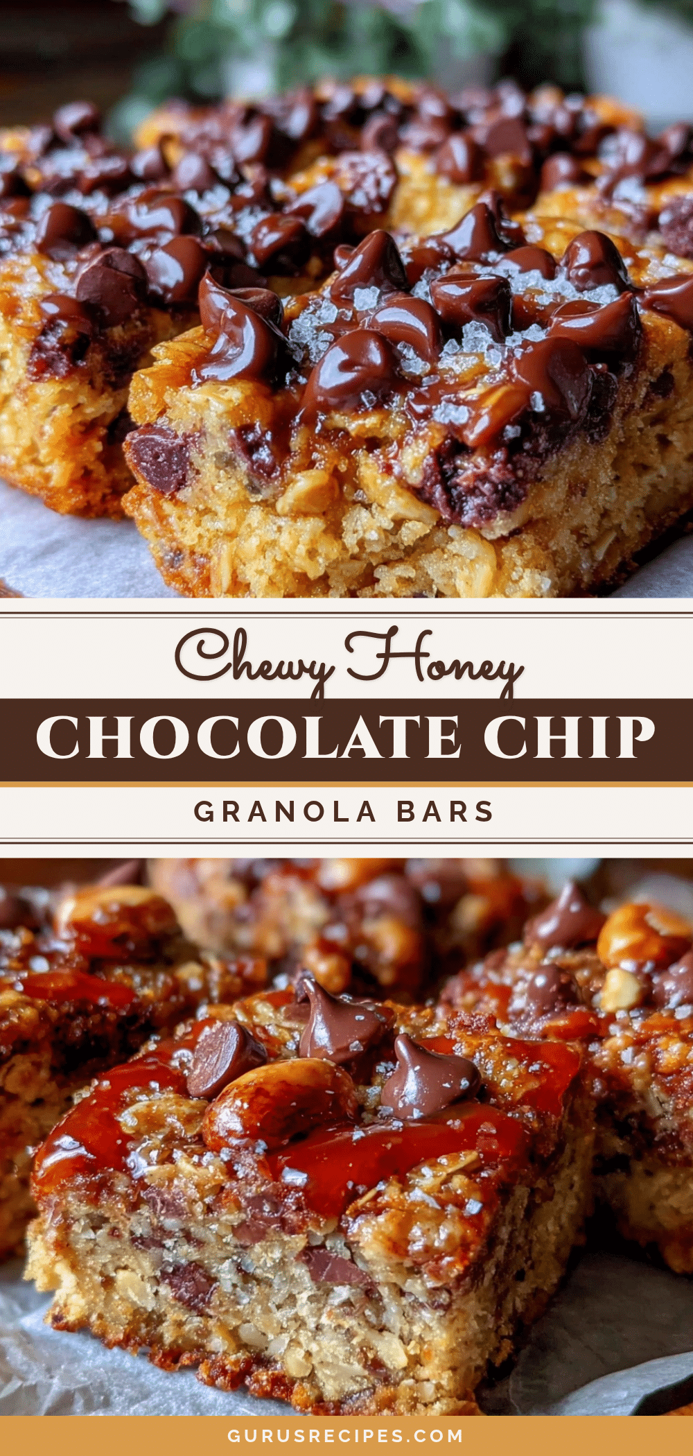 chewy homemade granola bars recipe