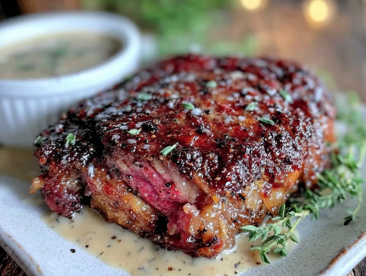 coffee-rubbed ribeye steak preparation steps