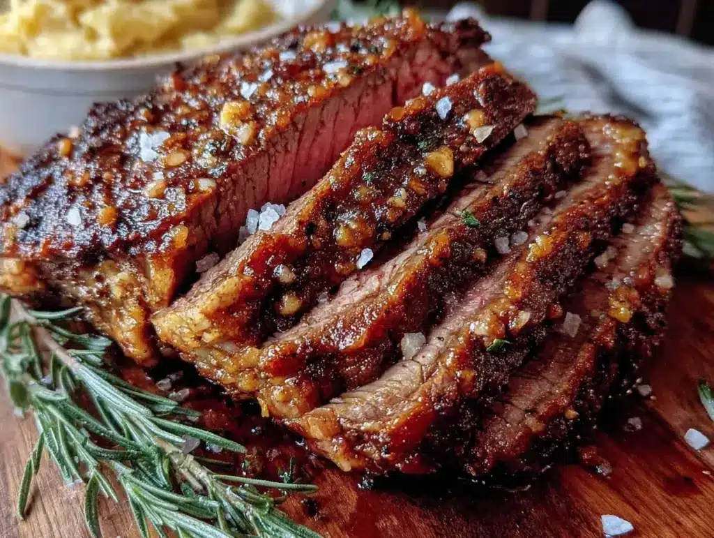 cowboy coffee rubbed tri-tip roast - featured image