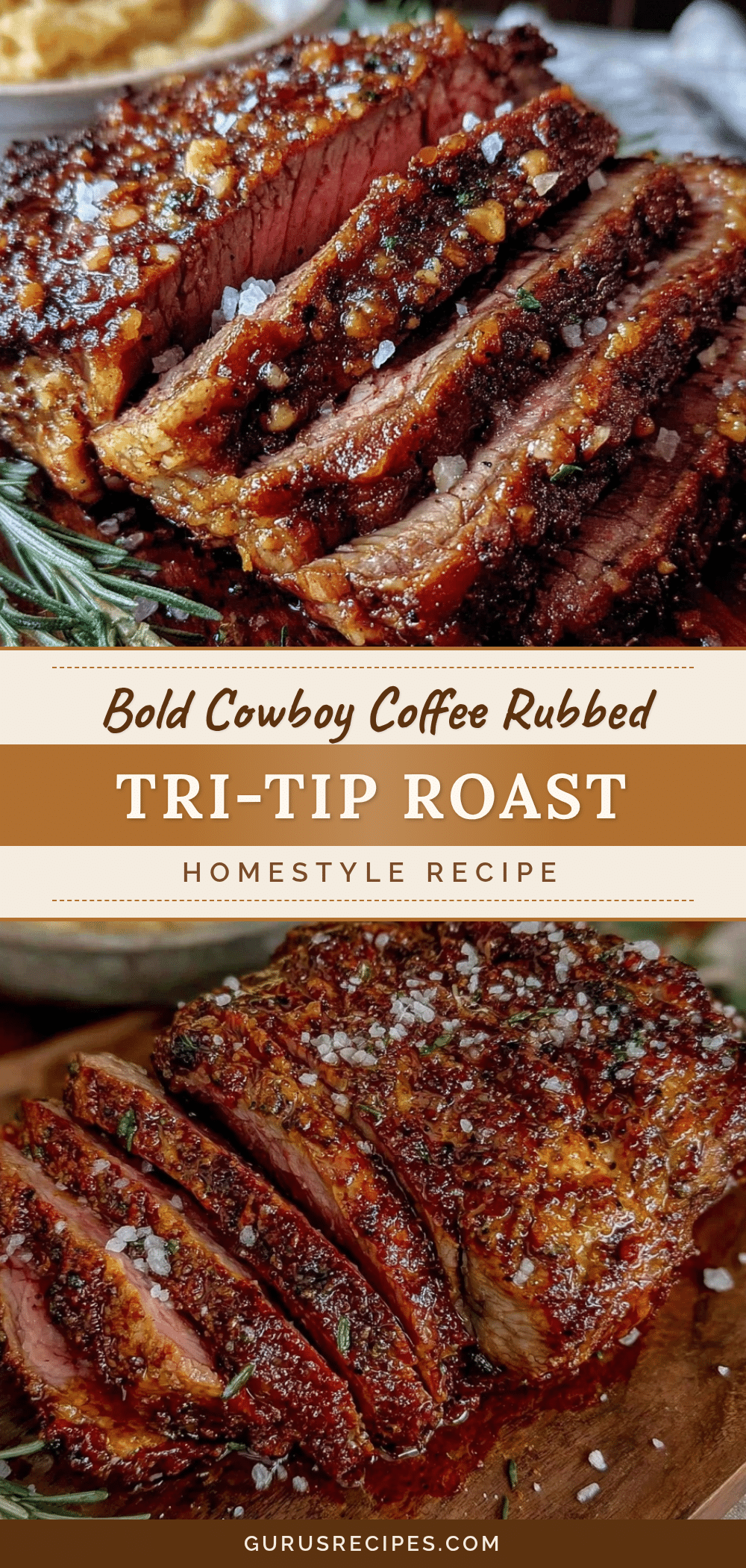 cowboy coffee rubbed tri-tip roast recipe