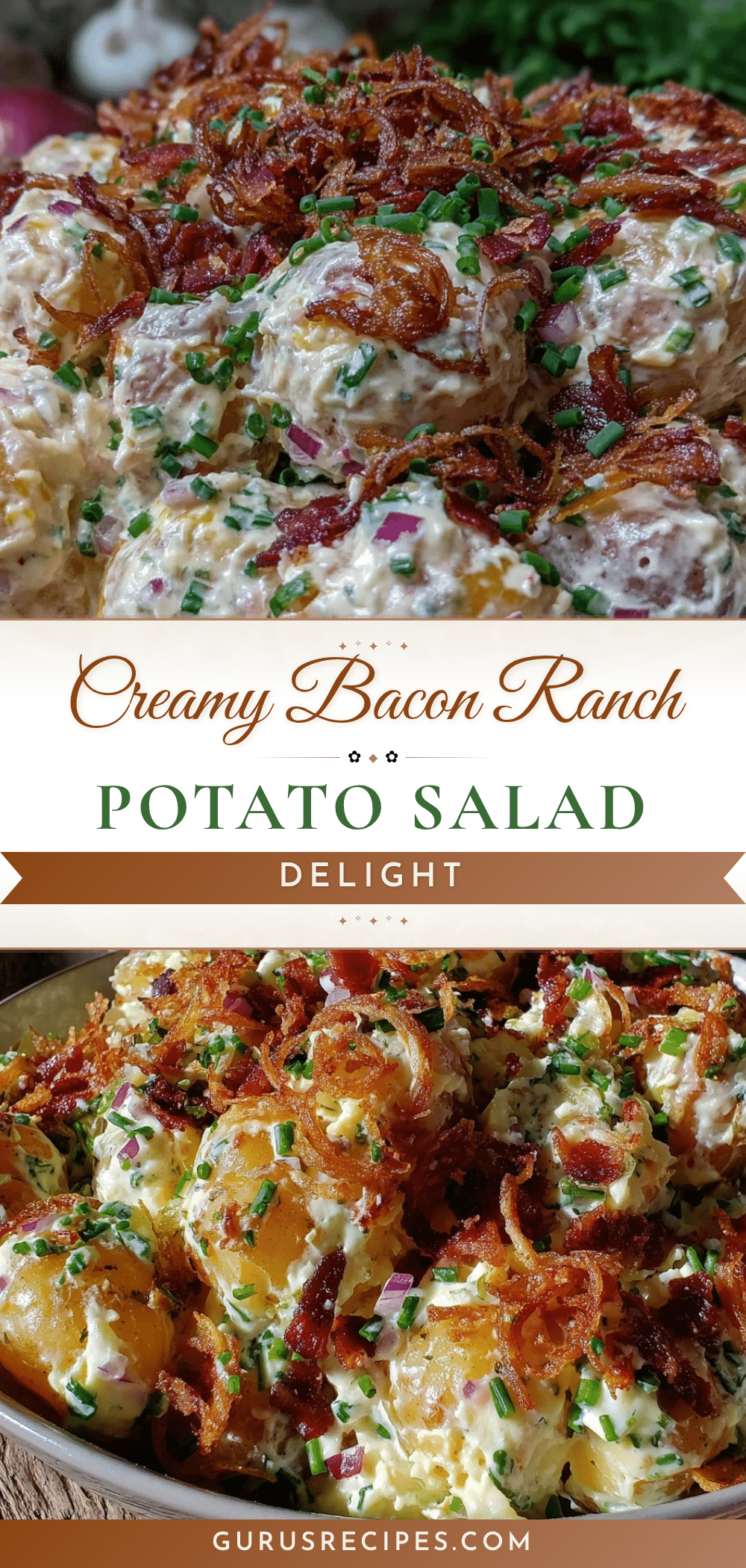 creamy bacon ranch loaded potato salad recipe