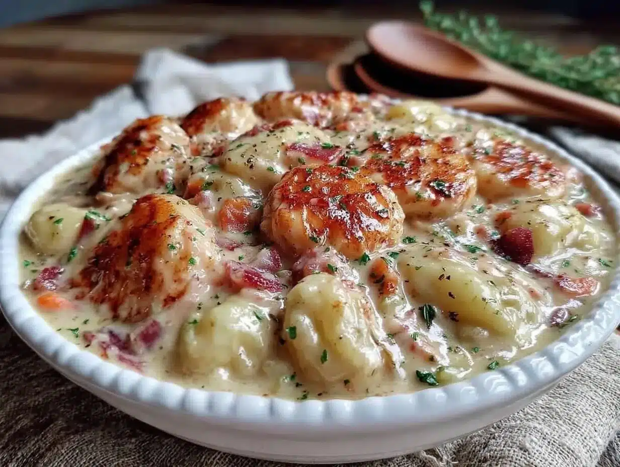 creamy chicken gnocchi soup preparation steps