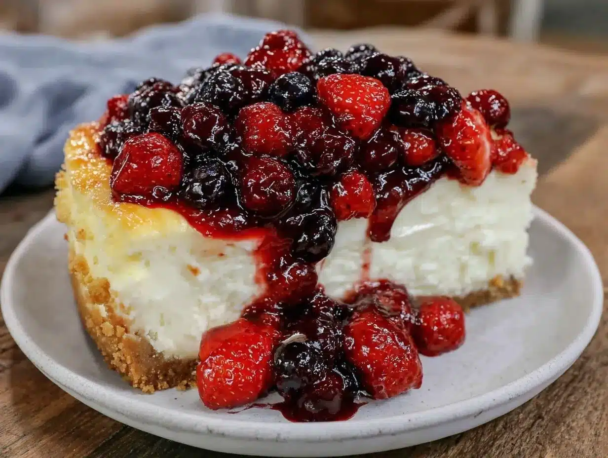 Creamy Classic New York Cheesecake preparation steps