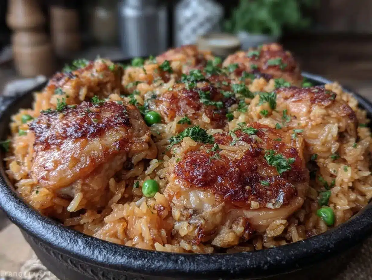 creamy instant pot chicken and rice preparation steps