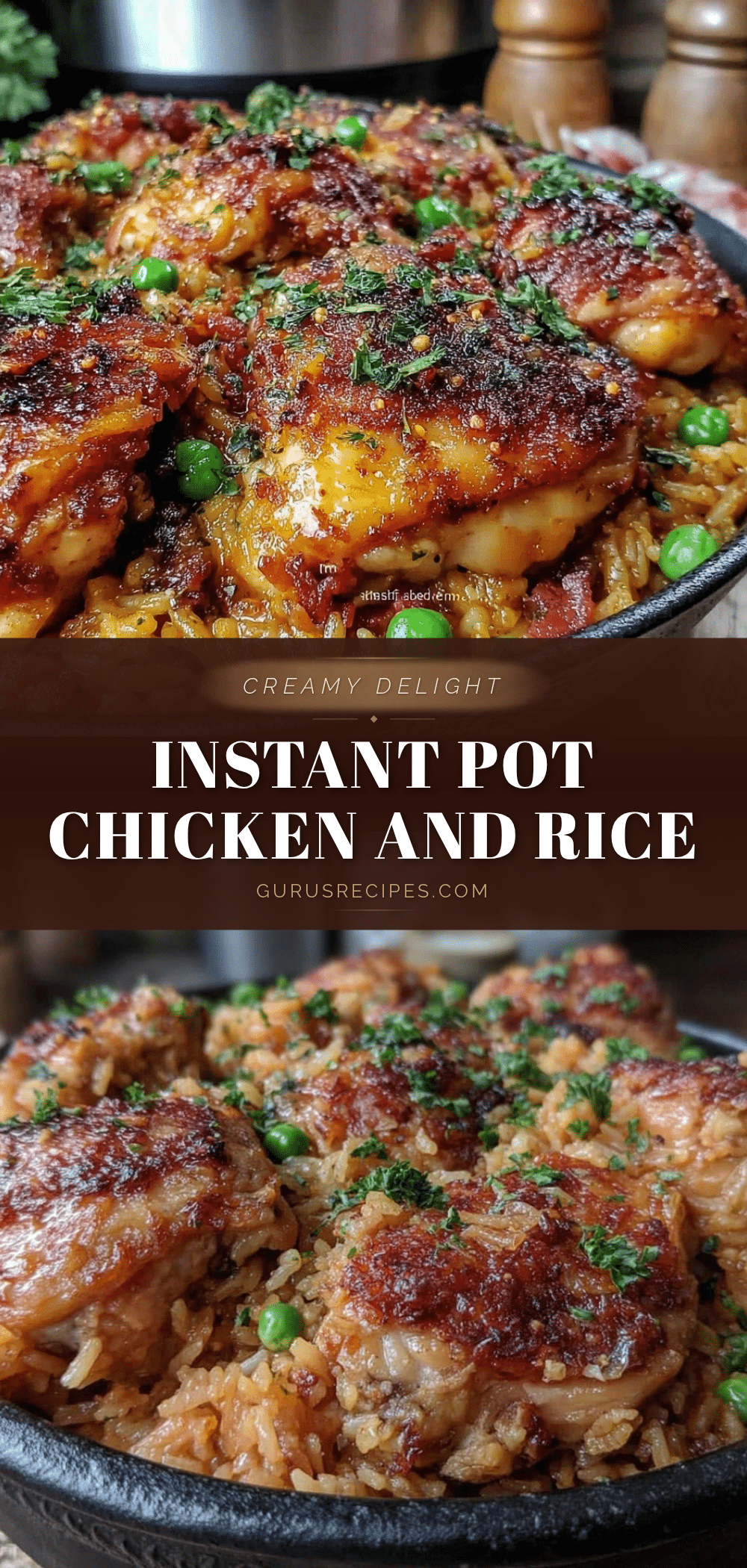 creamy instant pot chicken and rice recipe