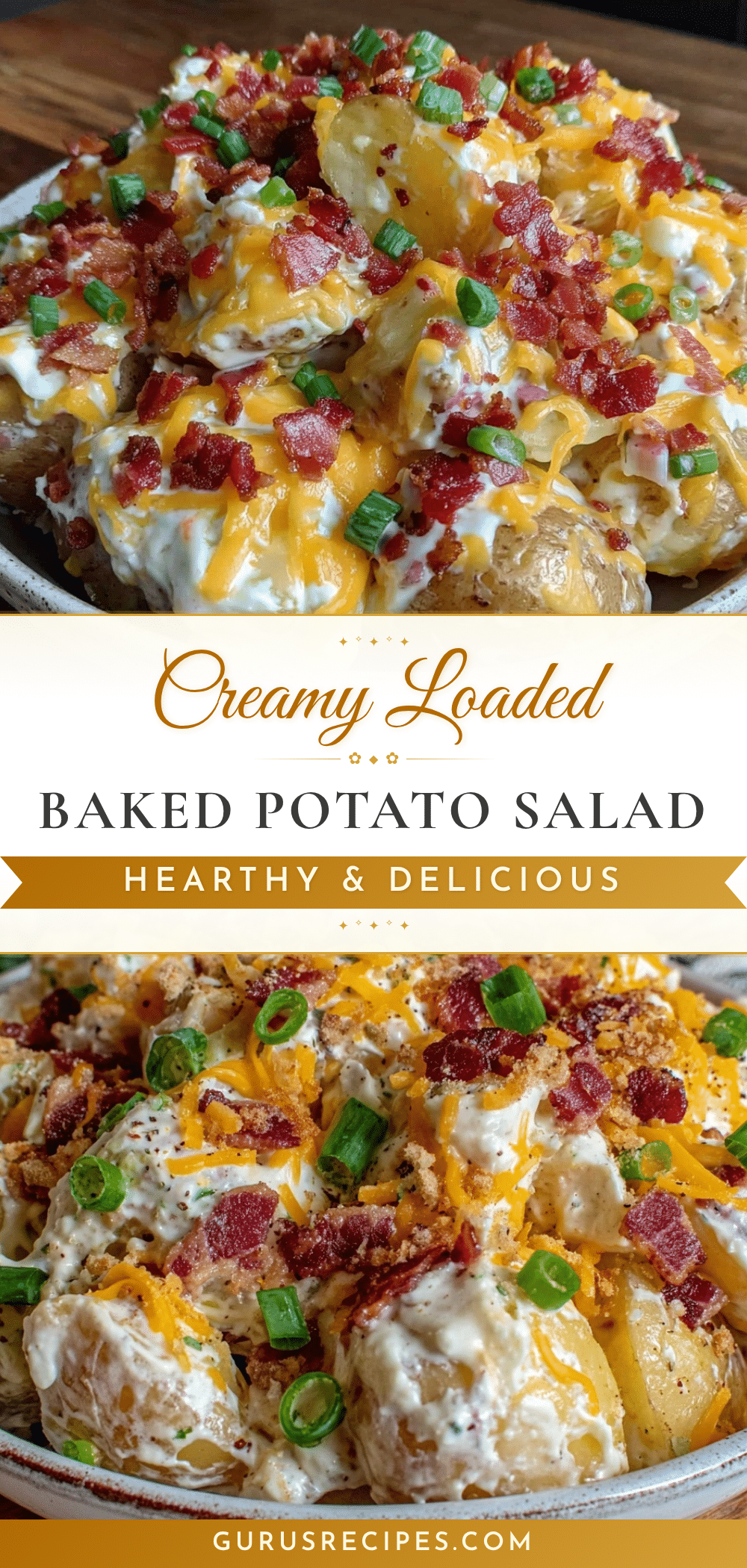 creamy loaded baked potato salad recipe