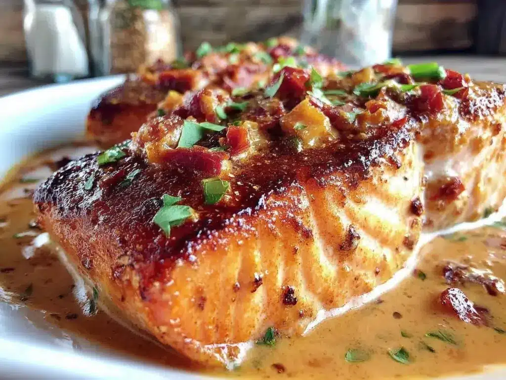 creamy marry me salmon - featured image