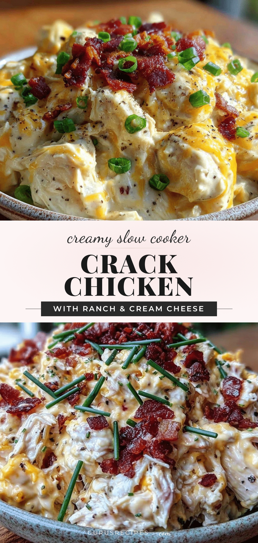 creamy slow cooker crack chicken recipe