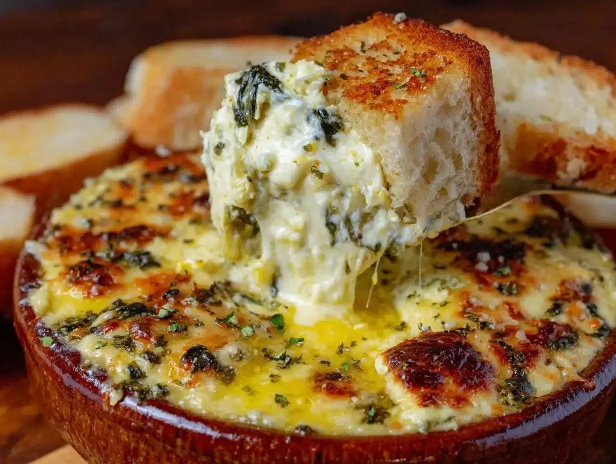 creamy spinach artichoke dip preparation steps