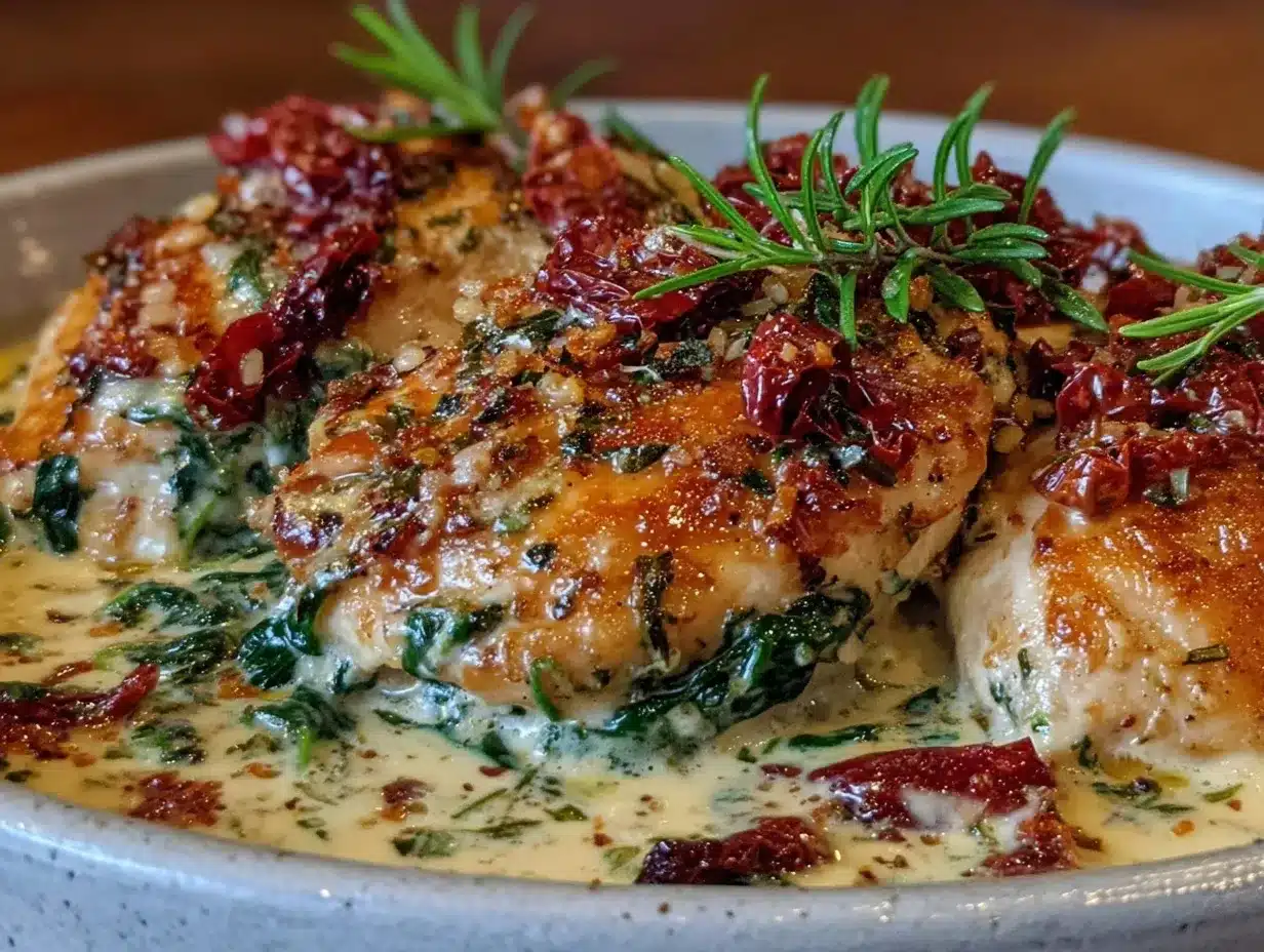 creamy tuscan garlic chicken preparation steps