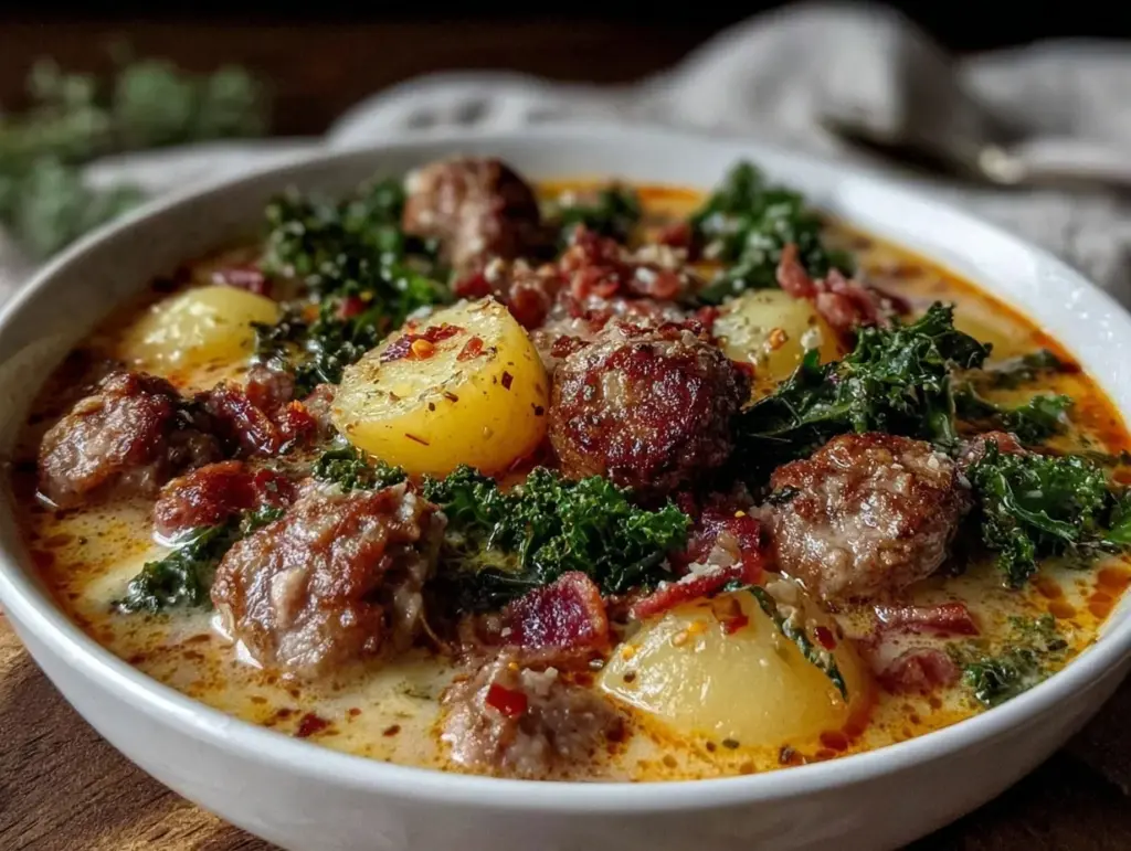 creamy zuppa toscana - featured image