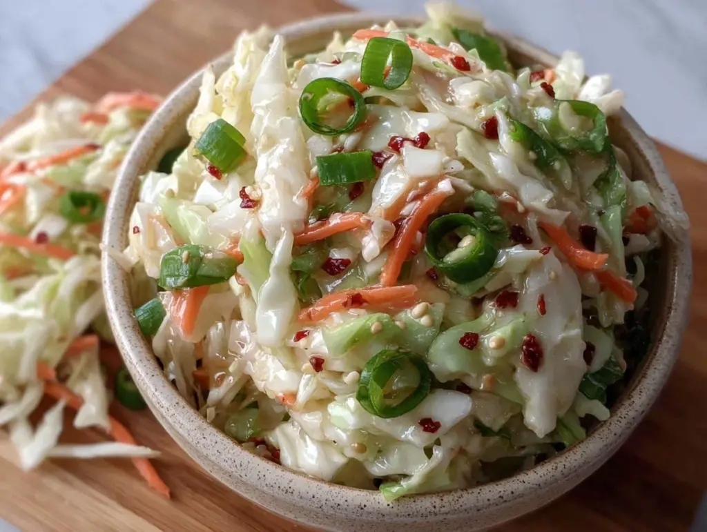 crisp tangy vinegar coleslaw - featured image