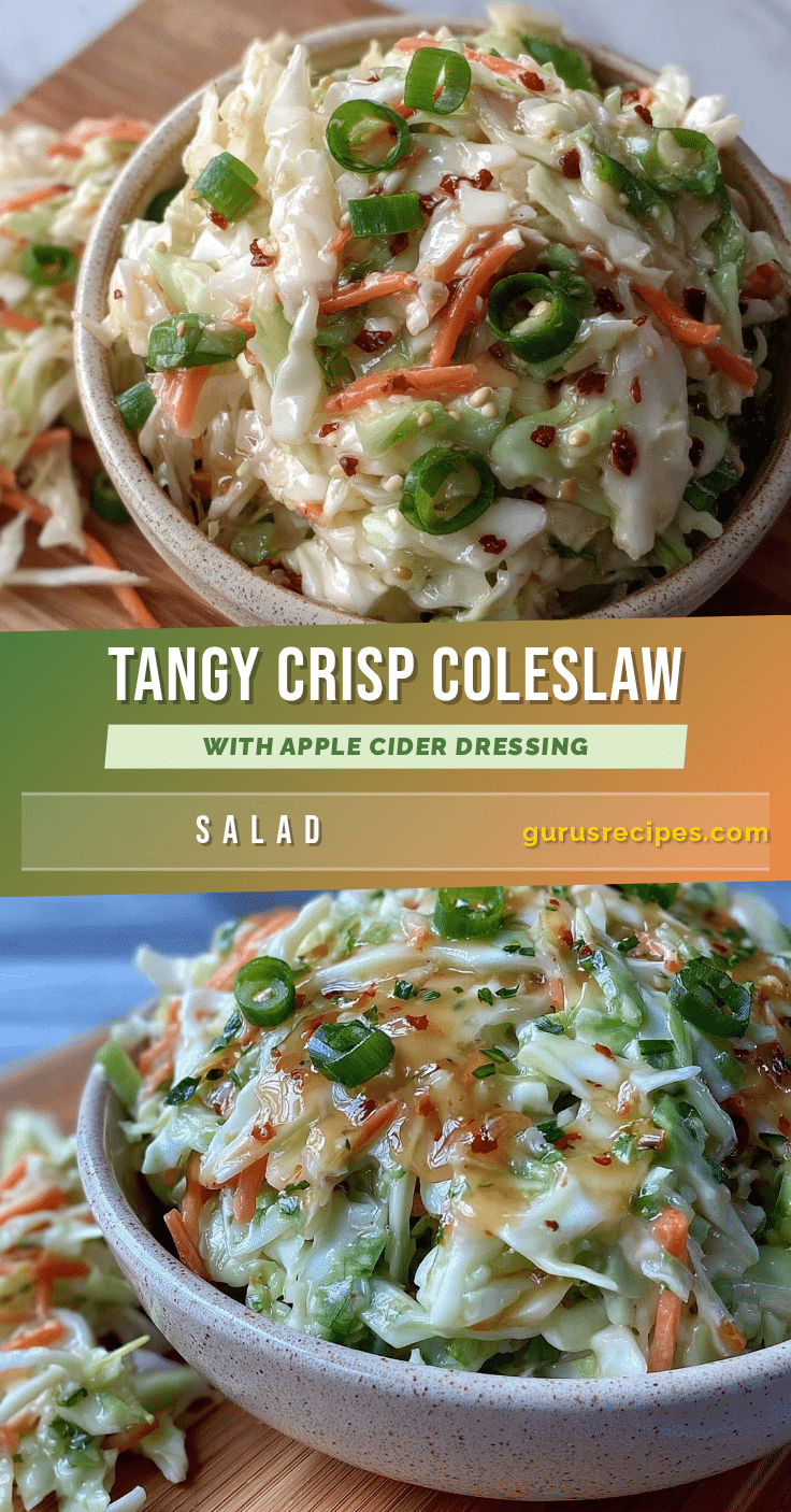 crisp tangy vinegar coleslaw recipe