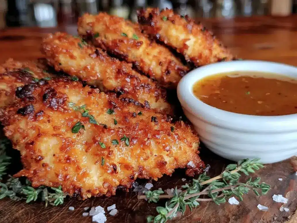 crispy baked chicken tenders - featured image