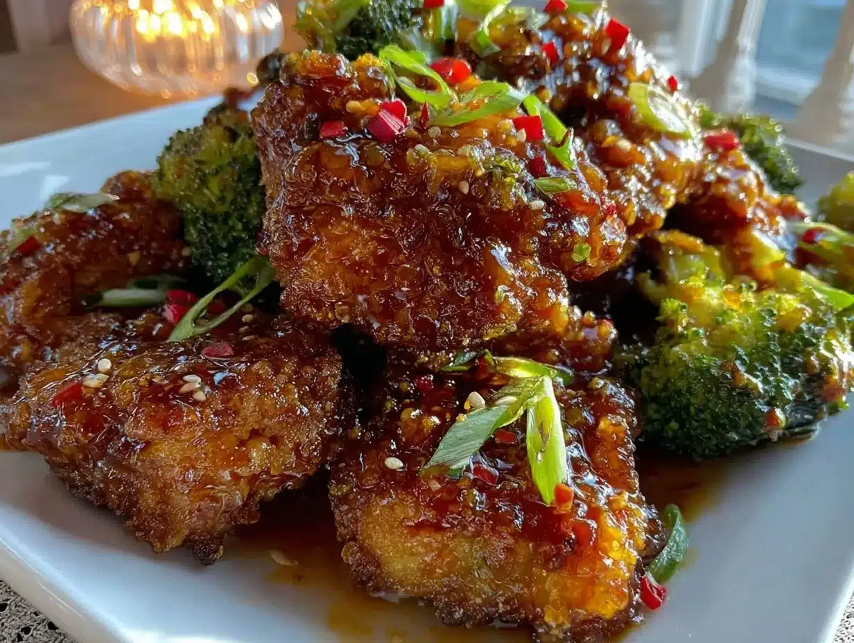 crispy baked general tso chicken preparation steps