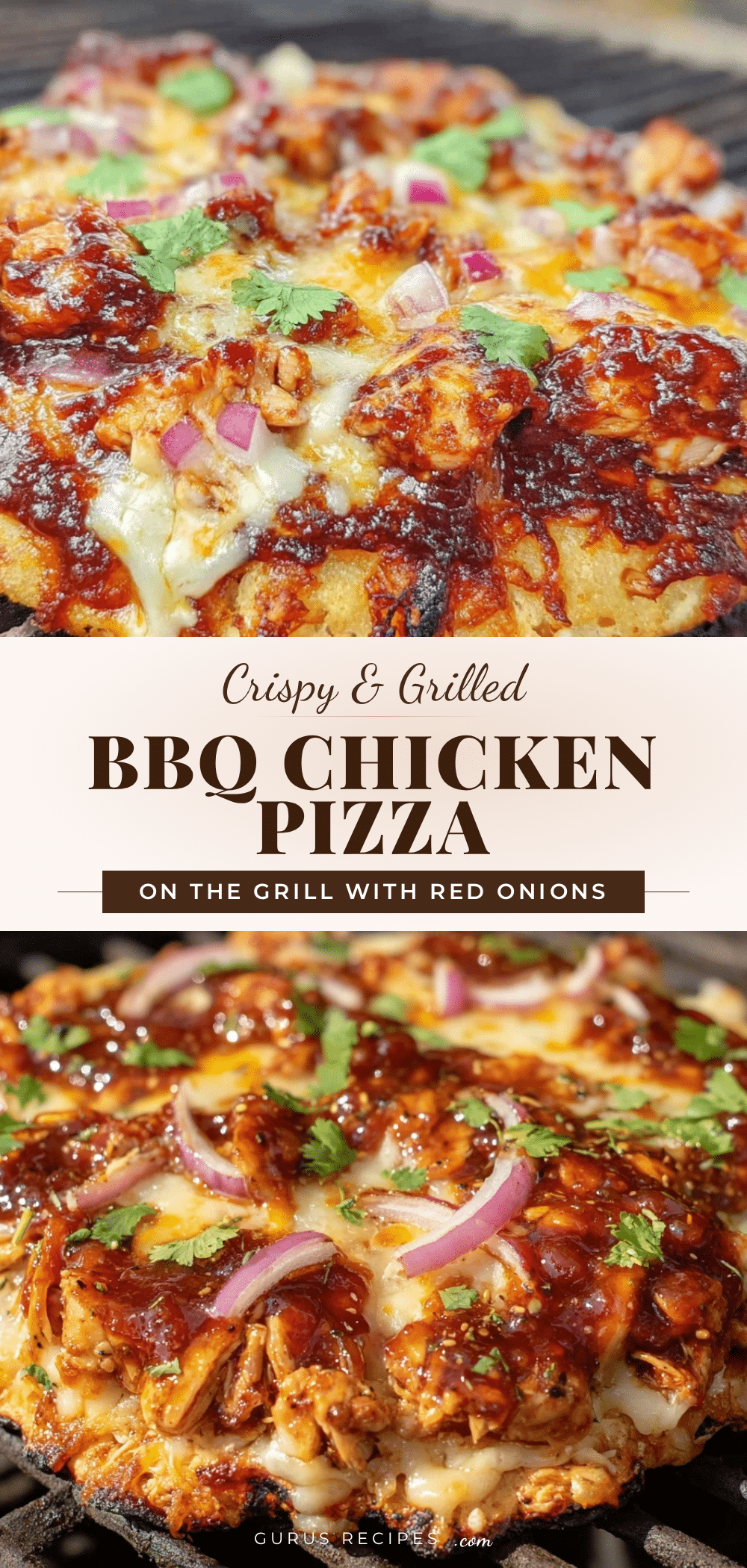 crispy BBQ chicken pizza on the grill recipe
