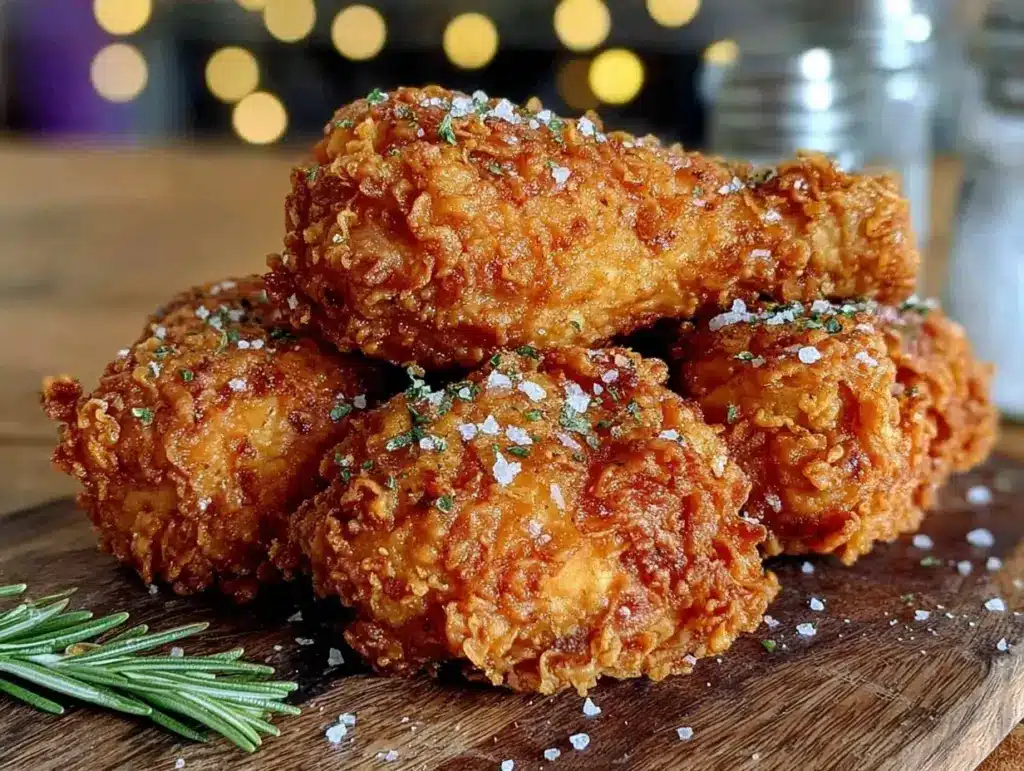 crispy buttermilk fried chicken drumsticks - featured image