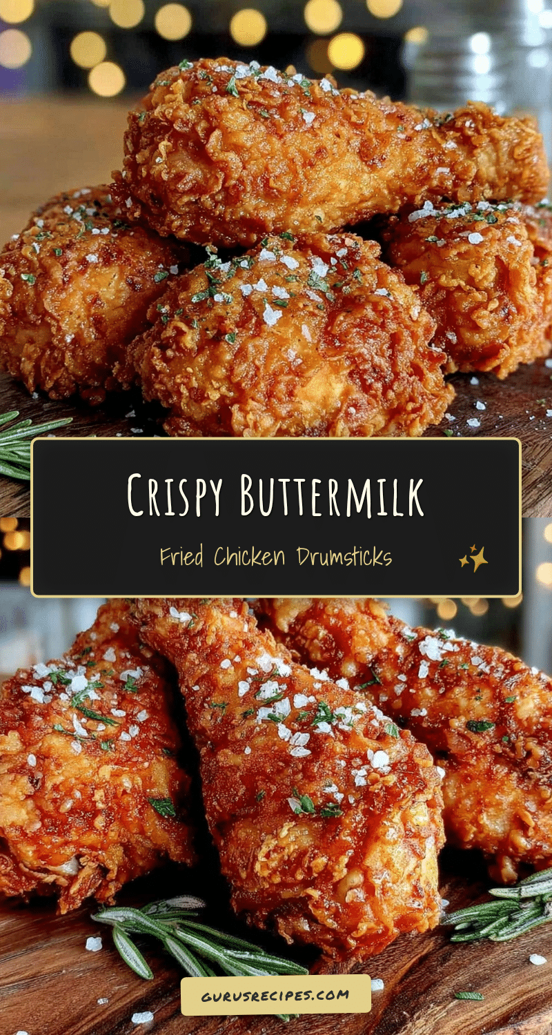 crispy buttermilk fried chicken drumsticks recipe