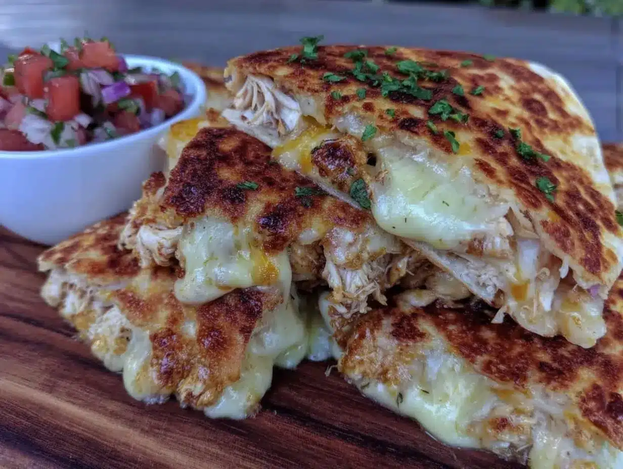 crispy chicken quesadillas preparation steps