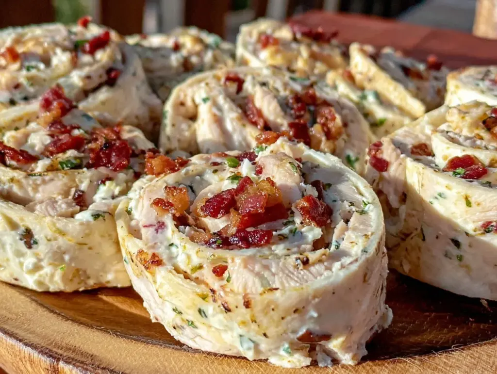 crispy crack chicken pinwheels - featured image