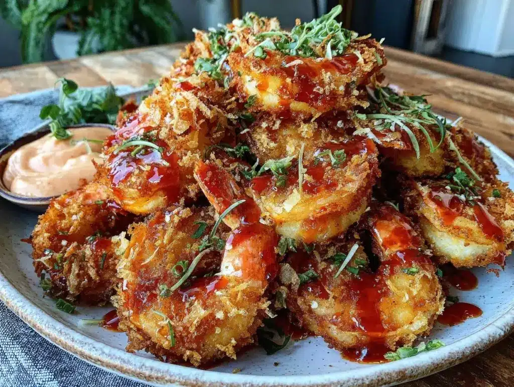 crispy firecracker shrimp - featured image