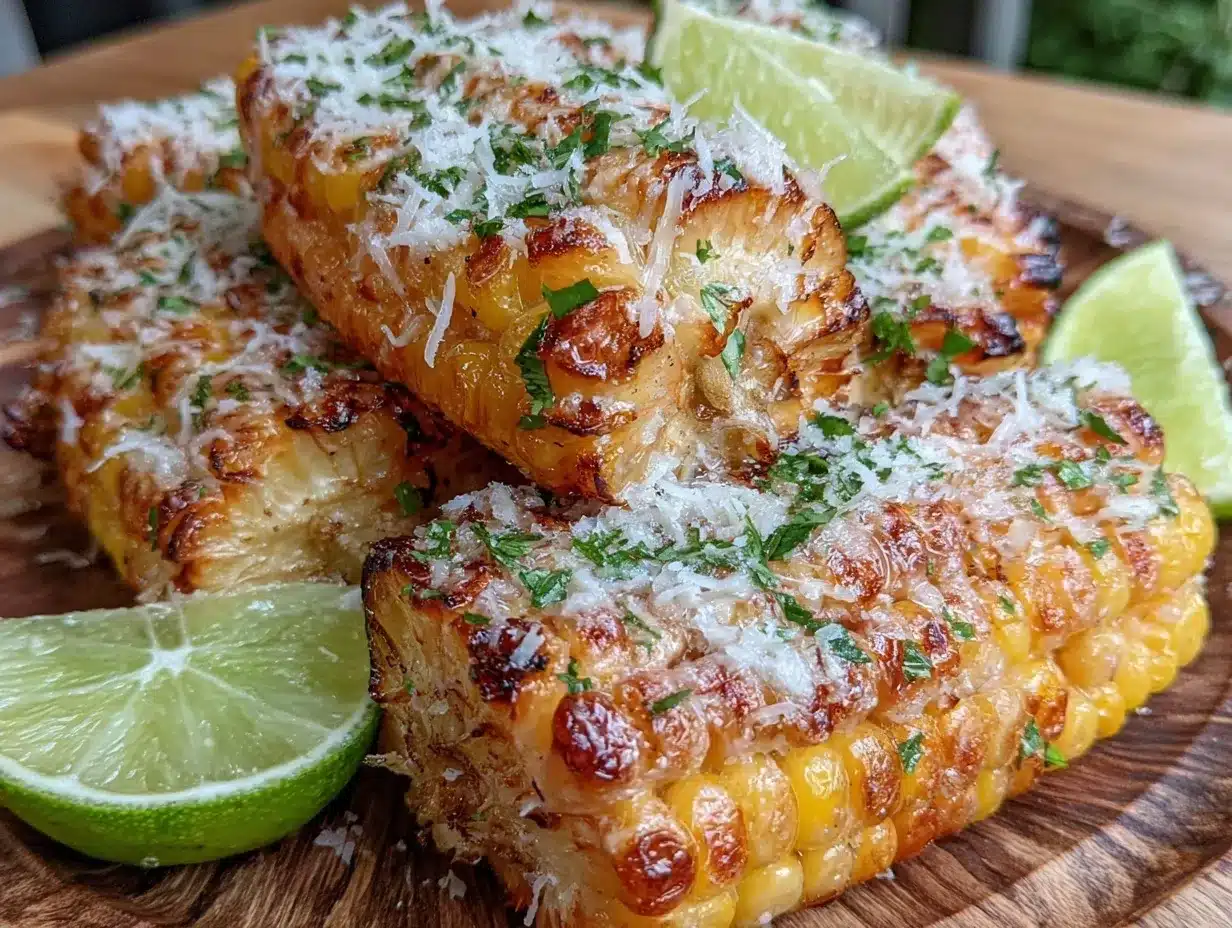 crispy garlic butter grilled corn ribs preparation steps