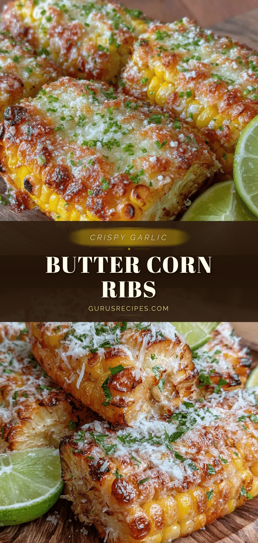 crispy garlic butter grilled corn ribs recipe