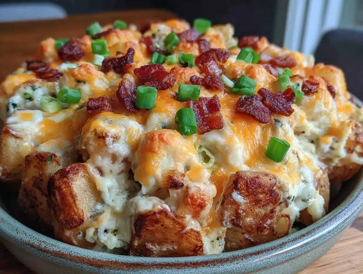 crispy loaded baked potato breakfast casserole preparation steps