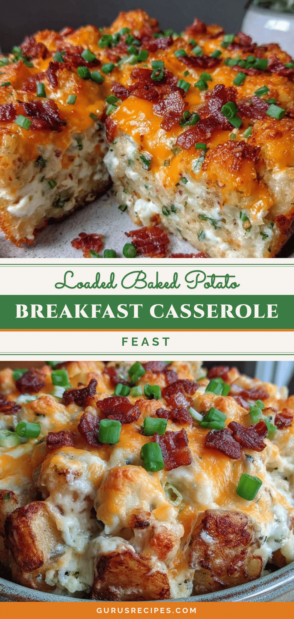 crispy loaded baked potato breakfast casserole recipe