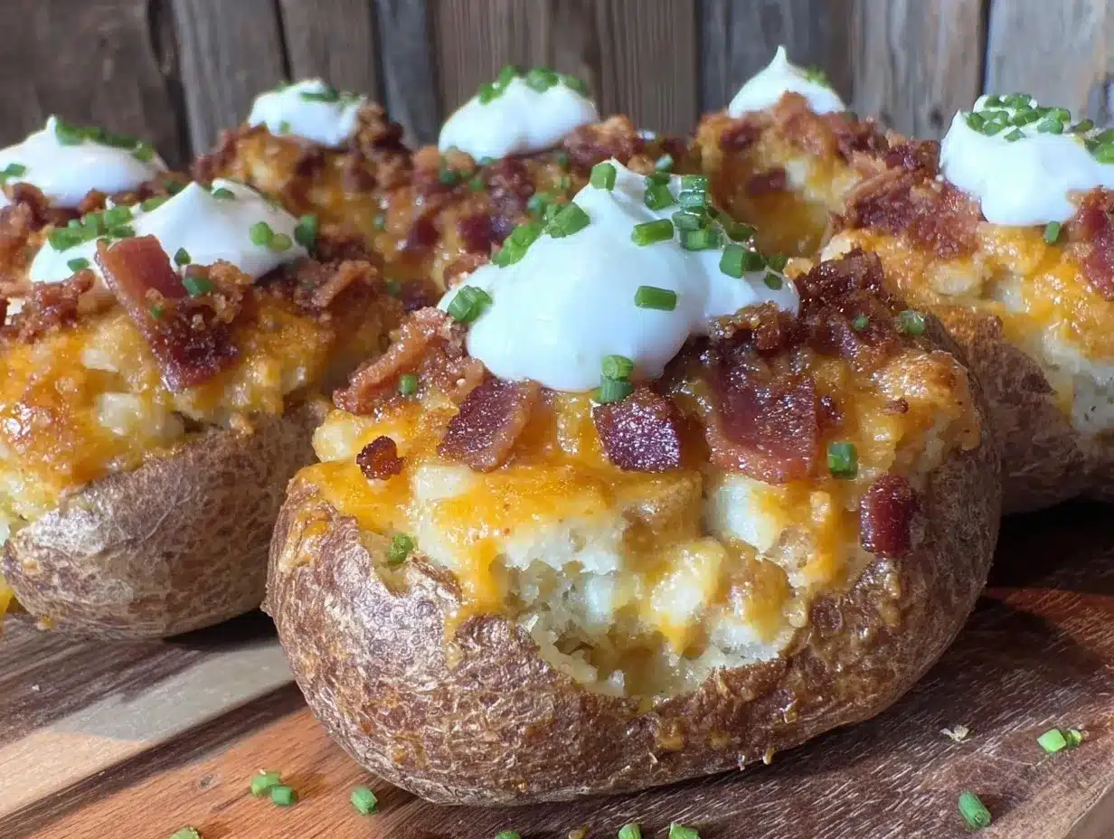 crispy loaded twice-baked potatoes preparation steps