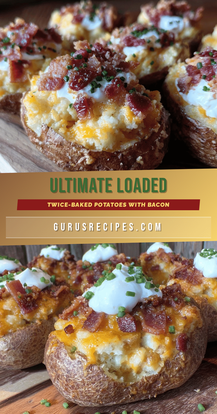 crispy loaded twice-baked potatoes recipe