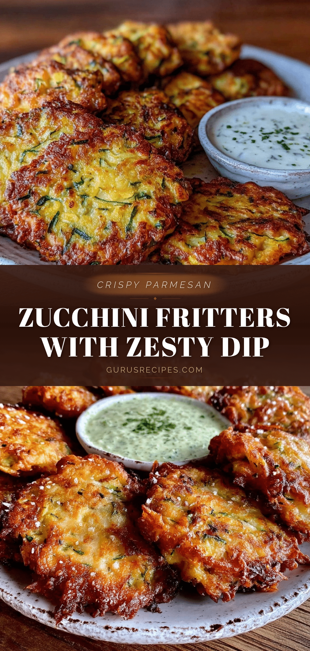 crispy parmesan zucchini fritters recipe