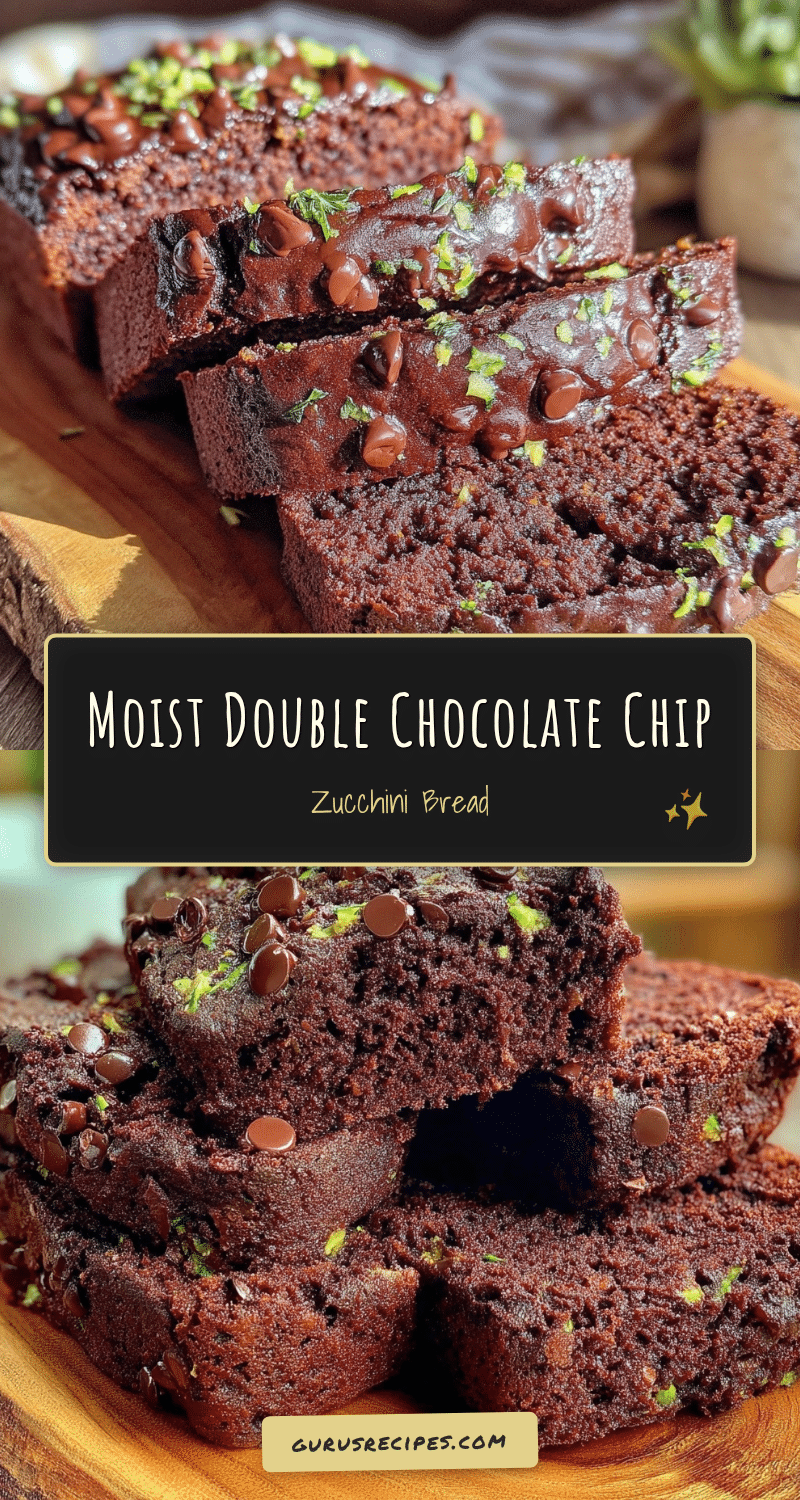 double chocolate chip zucchini bread recipe
