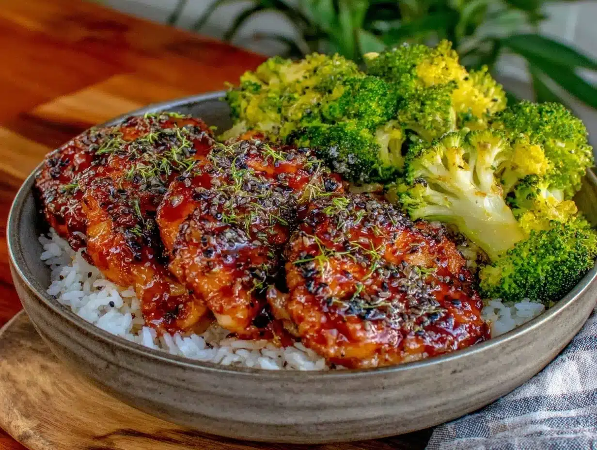 easy baked teriyaki chicken bowls preparation steps