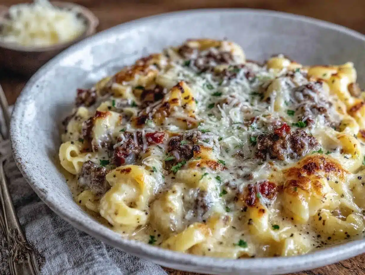 easy cheesy one-pot hamburger helper preparation steps
