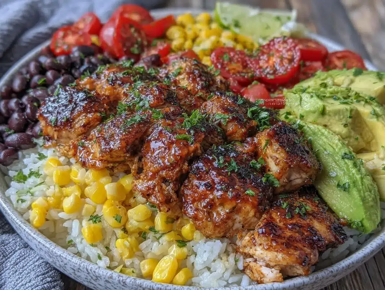 easy chipotle chicken burrito bowls preparation steps