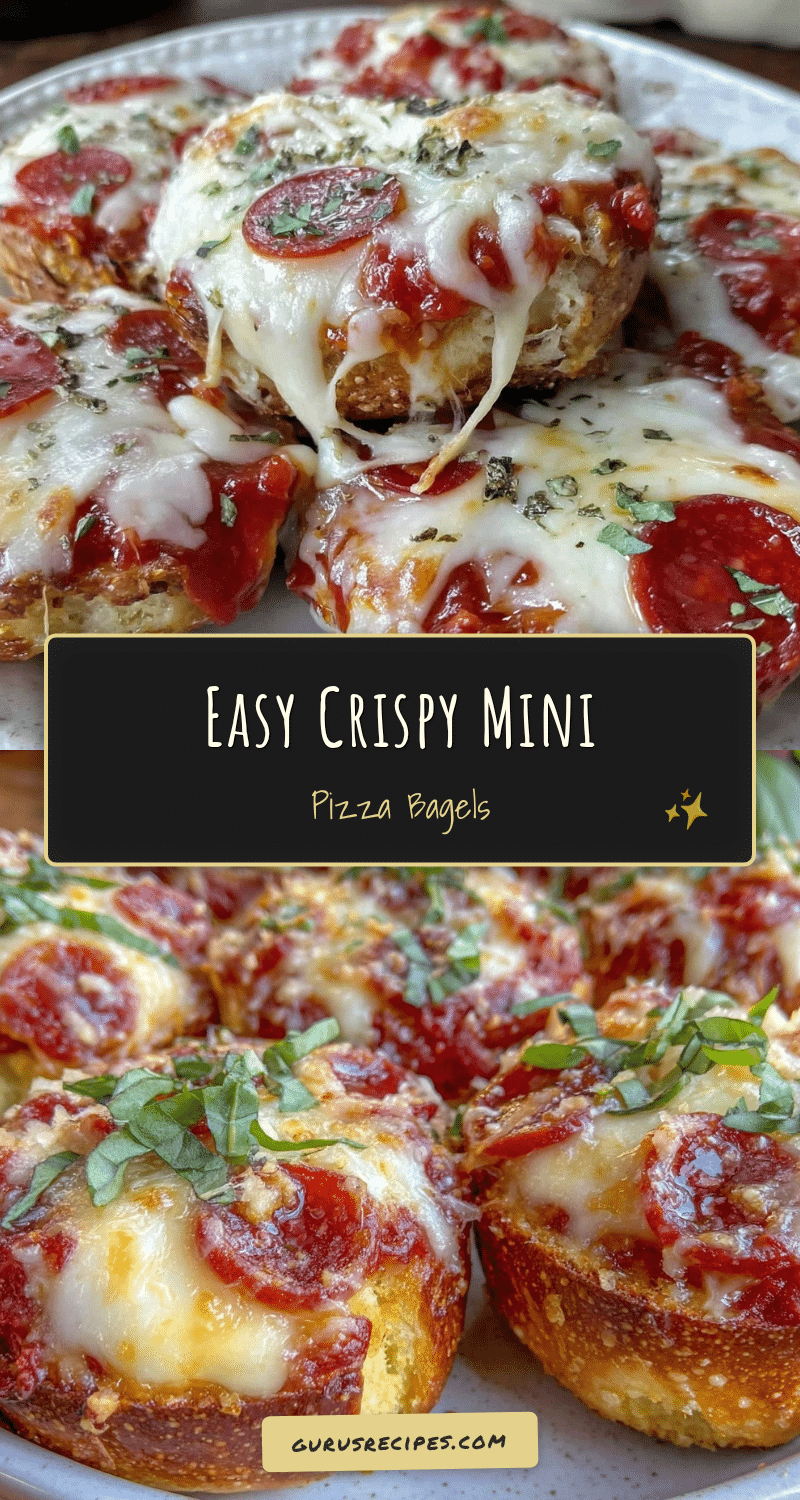easy crispy mini pizza bagels recipe